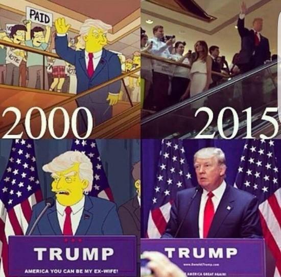 Presage simpsons trump